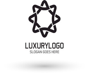 星形轻奢品牌logo设计