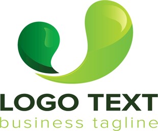 绿色创意商务logo设计