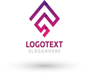 渐变几何创意logo模板