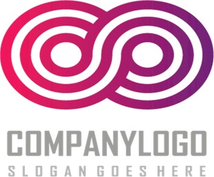 双环渐变企业logo设计