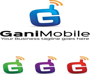 G字母移动品牌logo设计