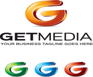 立体G字母品牌logo设计