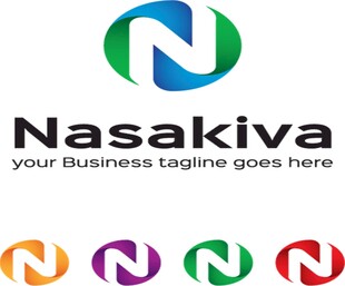 N字母商务品牌logo模板