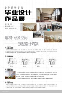 室内设计毕业作品展展板