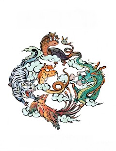 卡通动物标识