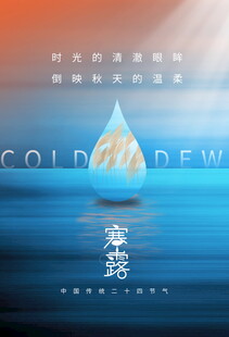 寒露节气创意海报