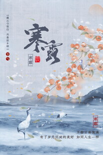 寒露国风节气海报