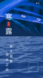 寒露节气国风海报