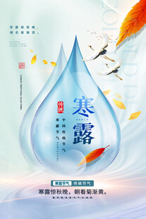 寒露节气创意海报
