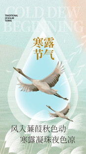 寒露节气主题海报