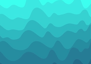 青蓝波浪背景