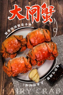 大闸蟹海报
