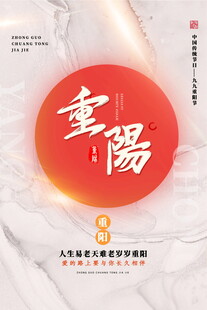 重阳节主题宣传海报