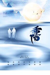 寒露意境国风海报