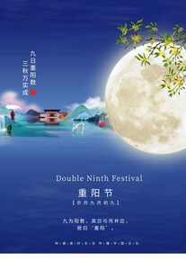 重阳佳节国风创意海报