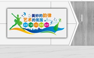 舞蹈艺术主题宣传墙贴