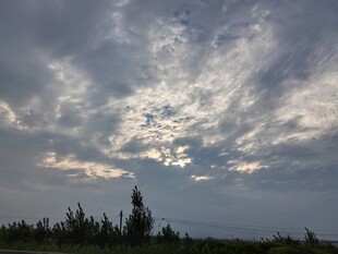 郊野黄昏云景