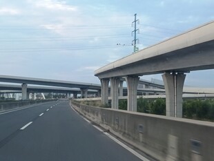 城郊高架公路实景