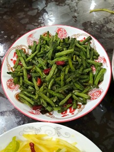 家常炒豆角