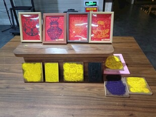 剪纸手工艺品陈列展示