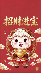 招财进宝萌羊贺新春