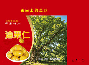 油栗仁特产宣传海报