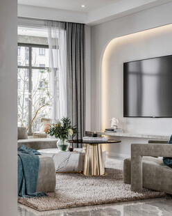 现代轻奢客厅装修效果图