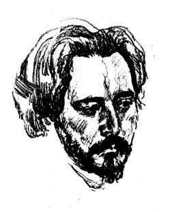 素描男性人物头像