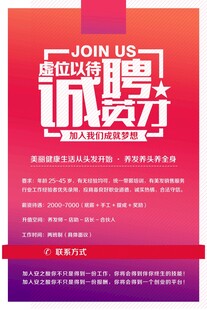 诚聘英才招聘海报