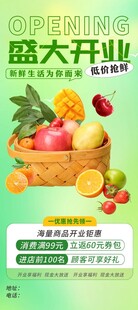 生鲜开业展架
