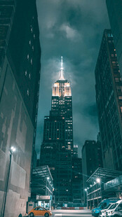 纽约帝国大厦夜景