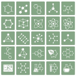 化学分子结构图标合集