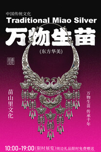万物生苗苗银首饰展览活动海报
