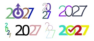 2027 艺术字体