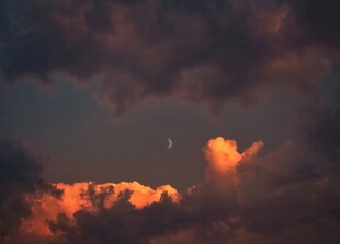 黄昏晚霞天空美景