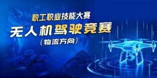 无人机驾驶竞赛主题海报