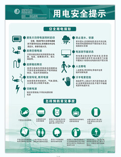用电安全提示科普海报
