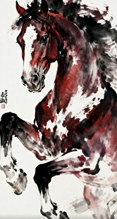 水墨骏马图