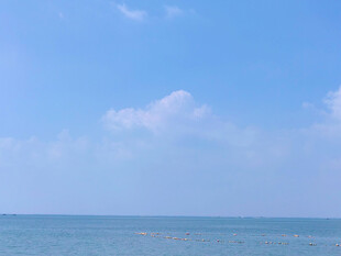 碧海蓝天清新海景