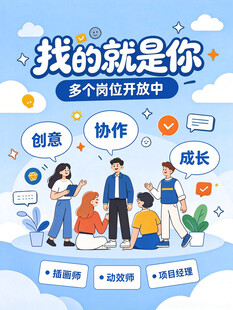 创意招聘宣传海报