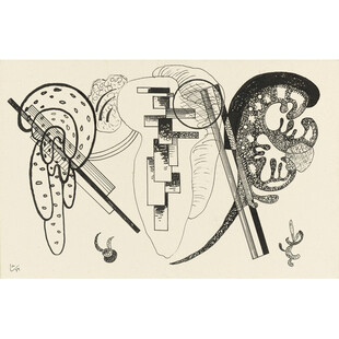 内耳解剖复古手绘插图