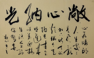 敞心纳光 杨克东书法作品