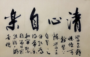 清心自乐 杨克东书法作品