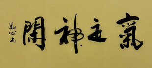 气定神闲 杨克东书法作品
