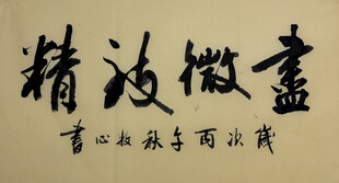 画微致精 杨克东书法作品