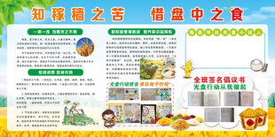 爱粮惜食宣传板报