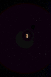暗紫朦胧夜空星点