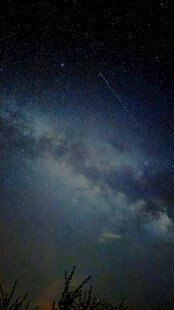 暗蓝夜空暮色云景
