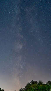 暮色郊野夜空风景