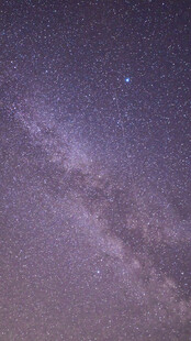 紫调朦胧夜空星河